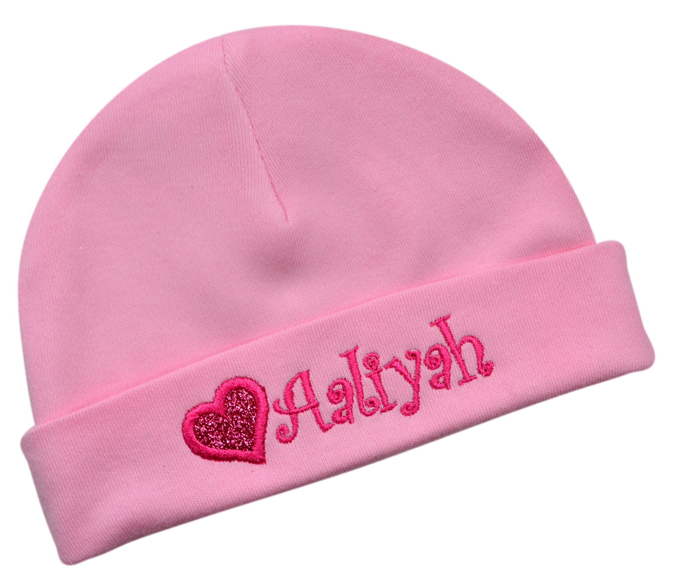 Mom Heart Hat, Light Pink Hat