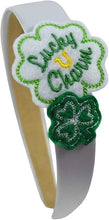 Load image into Gallery viewer,  Lucky Charms St. Patrick&#39;s Day Satin Shamrock Headband
