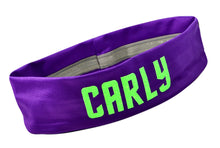 Load image into Gallery viewer, Design Your Own NO SLIP Silicone Lined Headband with GLITTER Text - Quantity Discounts
